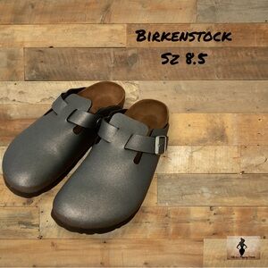 Birkenstock Boston Icy Metallic Sz 39 Clogs #1482